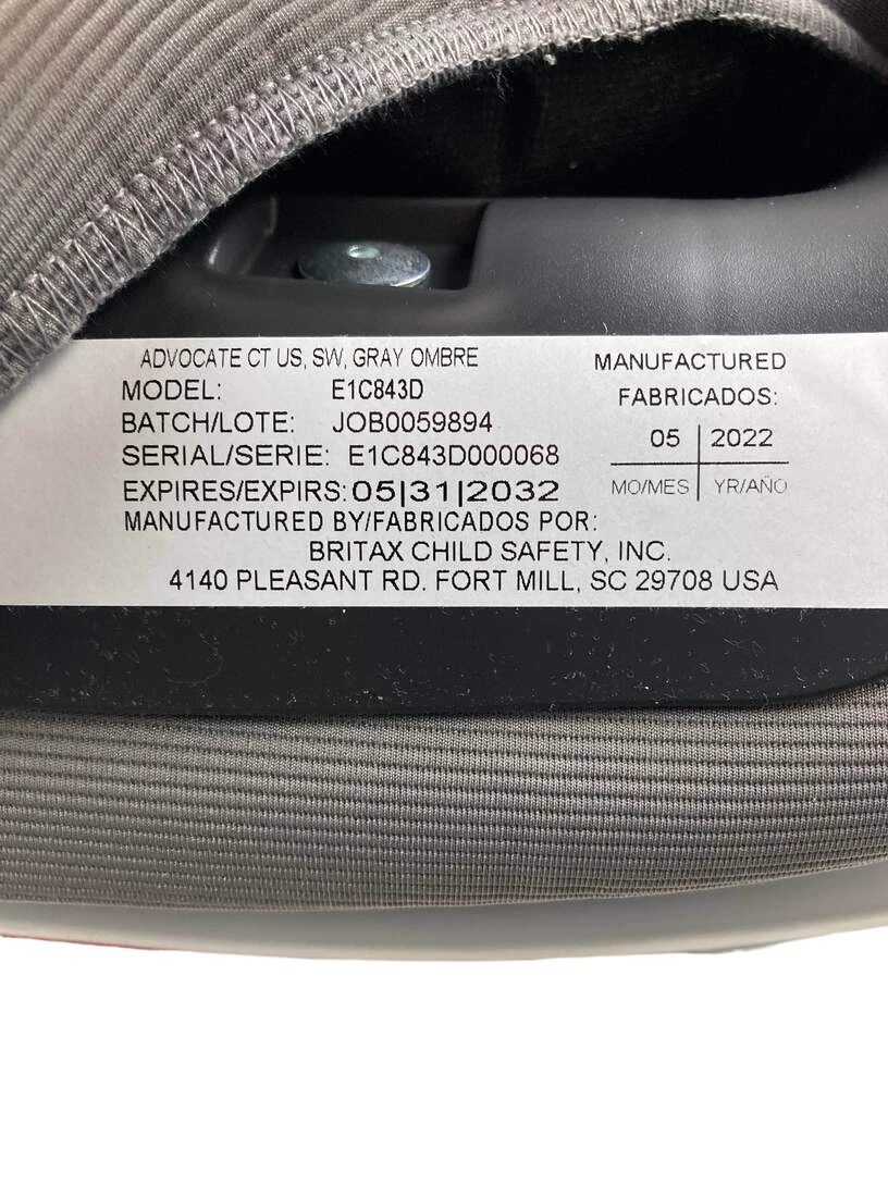 Britax Advocate ClickTight Convertible Car Seat, 2022, Gray Ombre 9 Britax Advocate ClickTight Convertible Car Seat, 2022, Gray Ombre - Image 7