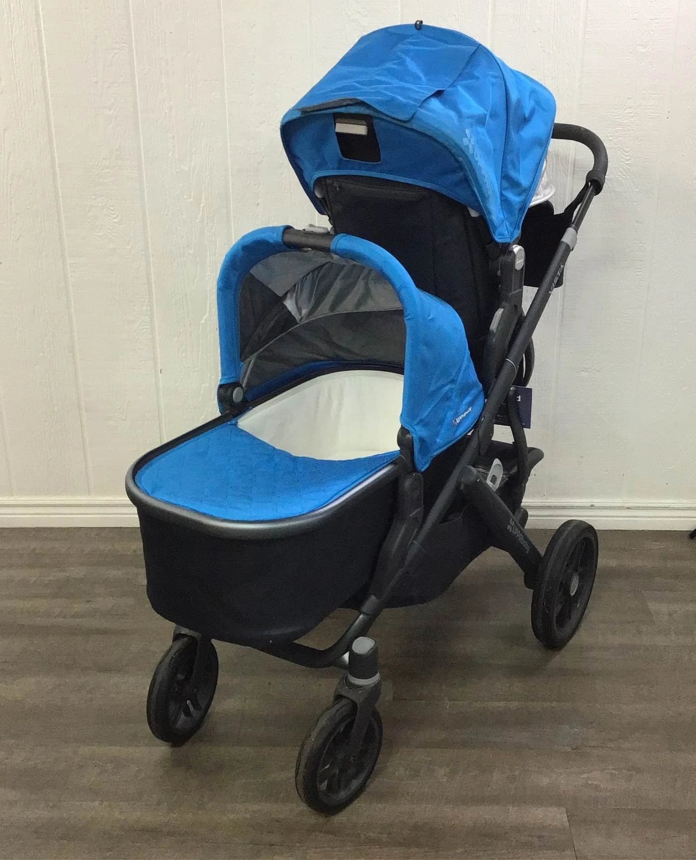 UPPAbaby VISTA Double Stroller, 2014/2015, Georgie (Marine Blue) 4 UPPAbaby VISTA Double Stroller, 2014/2015, Georgie (Marine Blue) - Image 2
