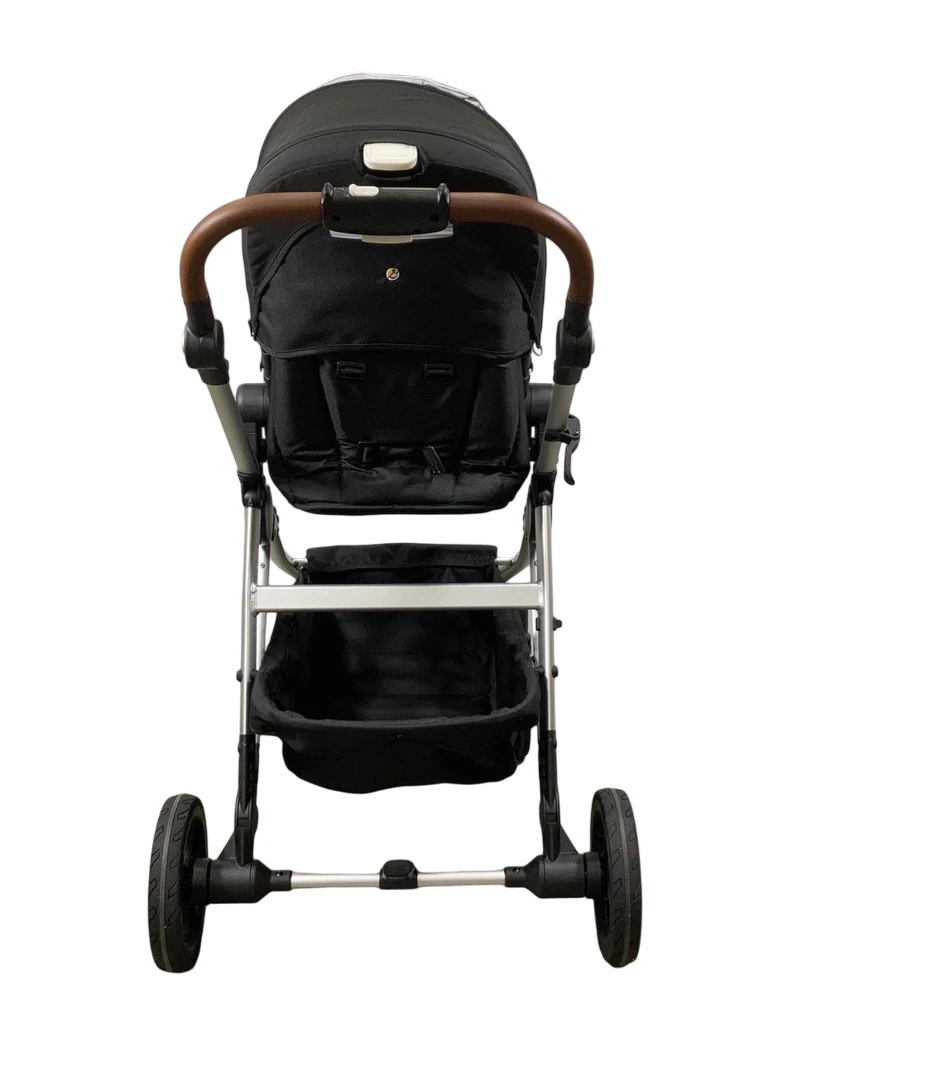 Mockingbird Single To Double 2.0 Stroller, 2023, Silver With Penny Leather, Watercolor Drops, Black 9 Mockingbird Single To Double 2.0 Stroller, 2023, Silver With Penny Leather, Watercolor Drops, Black - Image 7