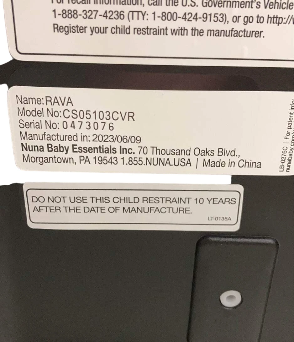 Nuna RAVA Convertible Car Seat, 2023, Caviar 8 Nuna RAVA Convertible Car Seat, 2023, Caviar - Image 6