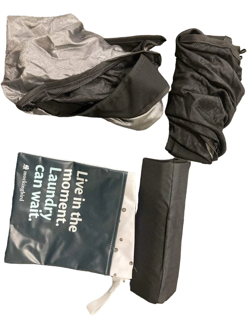 Mockingbird Double Stroller, 2022, Black, Windowpane Frame, Silver With Penny Leather 8 Mockingbird Double Stroller, 2022, Black, Windowpane Frame, Silver With Penny Leather - Image 6