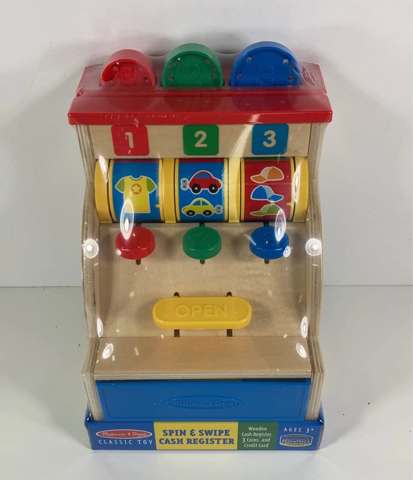 Melissa & Doug Spin And Swipe Wooden Cash Register 7 Melissa & Doug Spin And Swipe Wooden Cash Register - Image 5