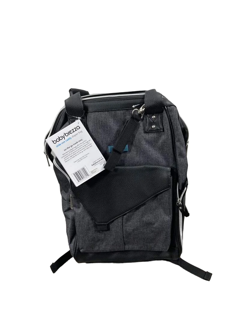 Baby Brezza Lucia Caddy Tray Diaper Bag, Graphite 3 Baby Brezza Lucia Caddy Tray Diaper Bag, Graphite