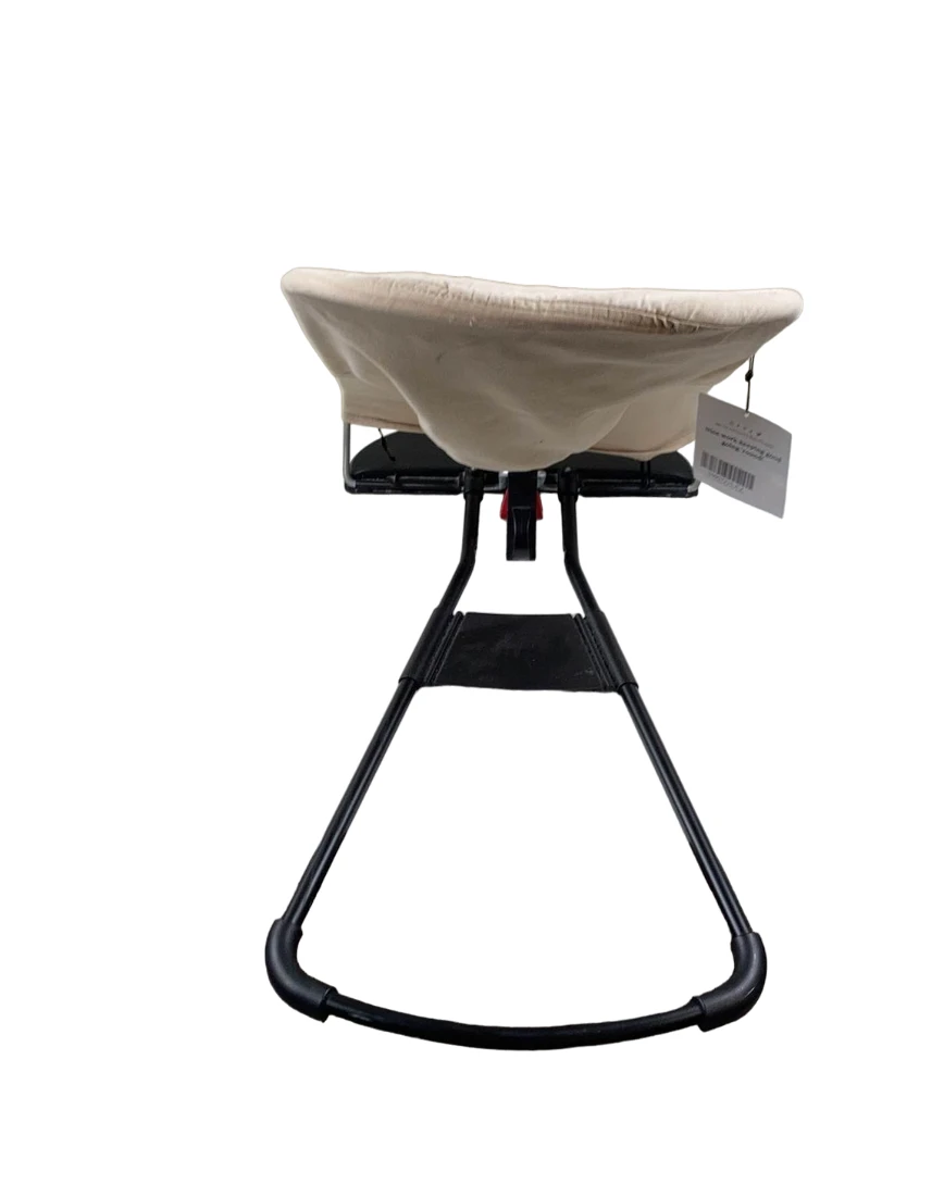 BabyBjorn Bouncer Balance, Black Frame, Cotton, Beige/Grey 5 BabyBjorn Bouncer Balance, Black Frame, Cotton, Beige/Grey - Image 3