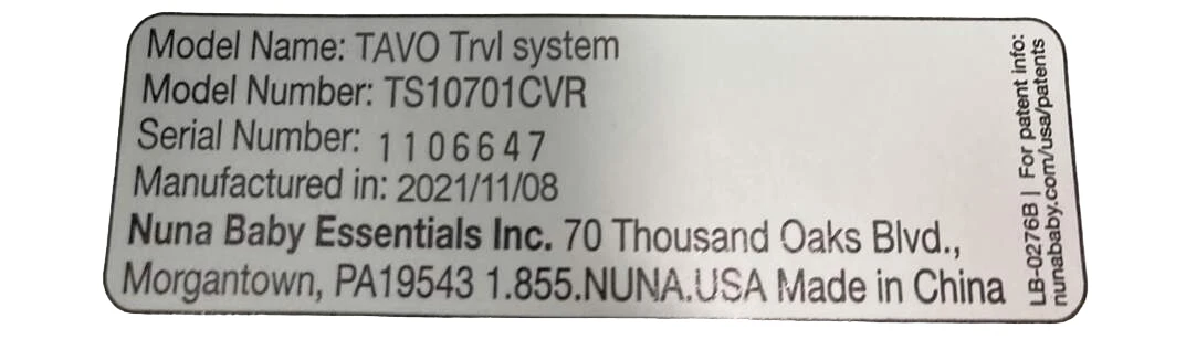 Nuna TAVO PIPA Travel System, Black, 2021 8 Nuna TAVO PIPA Travel System, Black, 2021 - Image 6