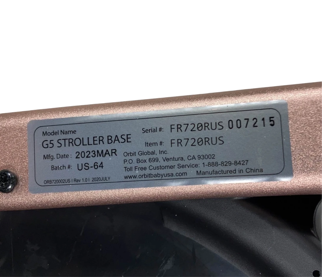 Orbit Baby G5 Stroller Frame Base 10 Orbit Baby G5 Stroller Frame Base - Image 8