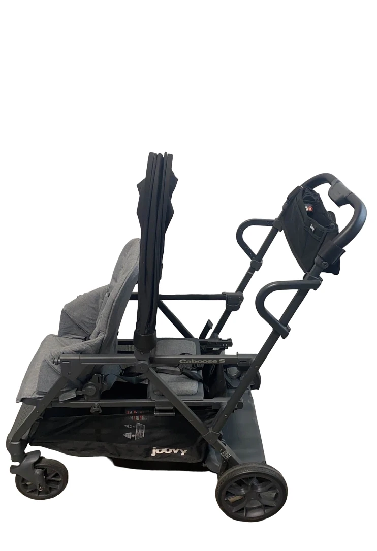 Joovy Caboose S Too Sit And Stand Double Stroller, 2018, Black Melange 5 Joovy Caboose S Too Sit And Stand Double Stroller, 2018, Black Melange - Image 3