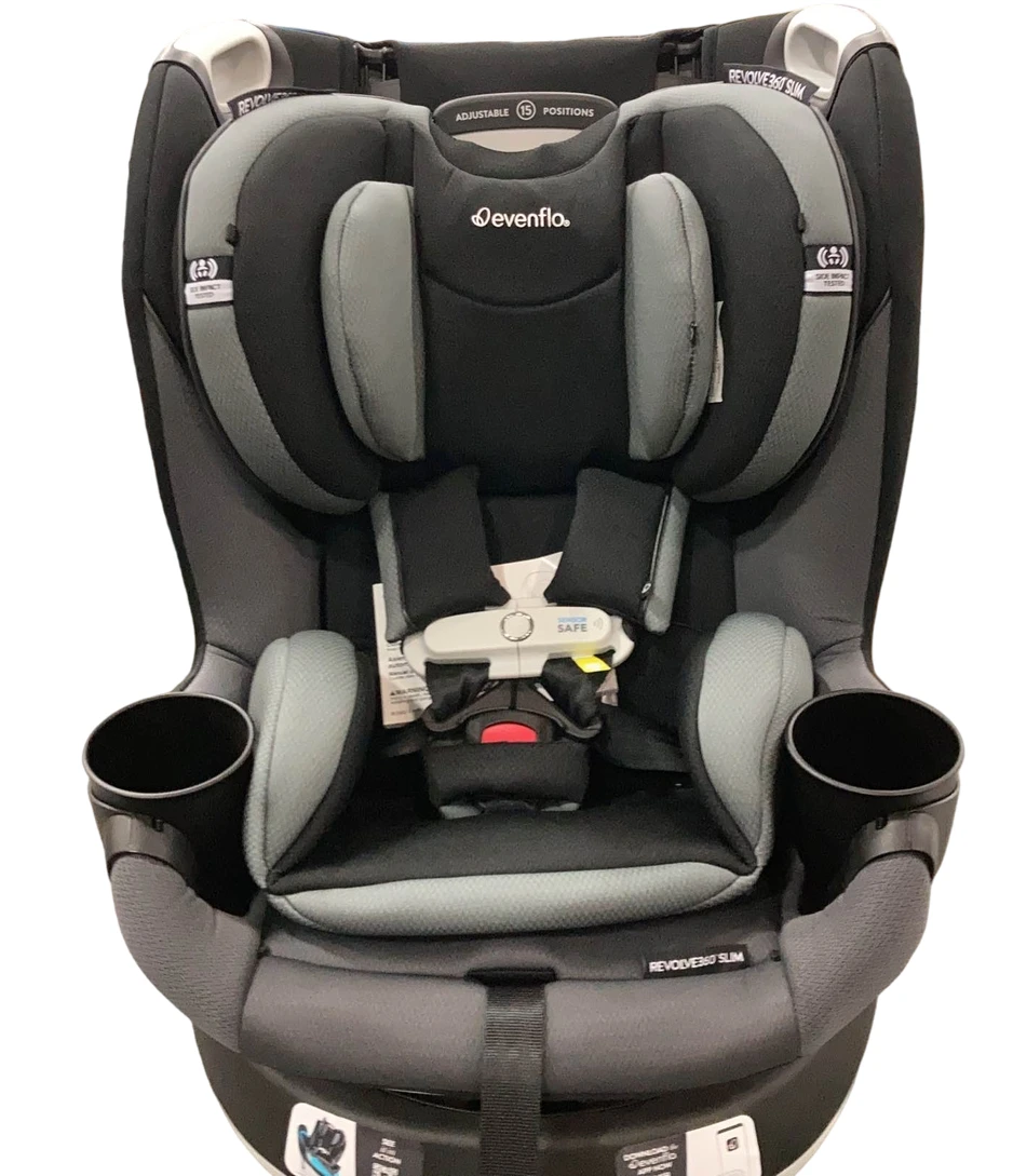 Evenflo Gold Revolve 360 Slim 2-in-1 Rotational Car Seat With SensorSafe, 2023, Obsidian Black 7 Evenflo Gold Revolve 360 Slim 2-in-1 Rotational Car Seat With SensorSafe, 2023, Obsidian Black - Image 5