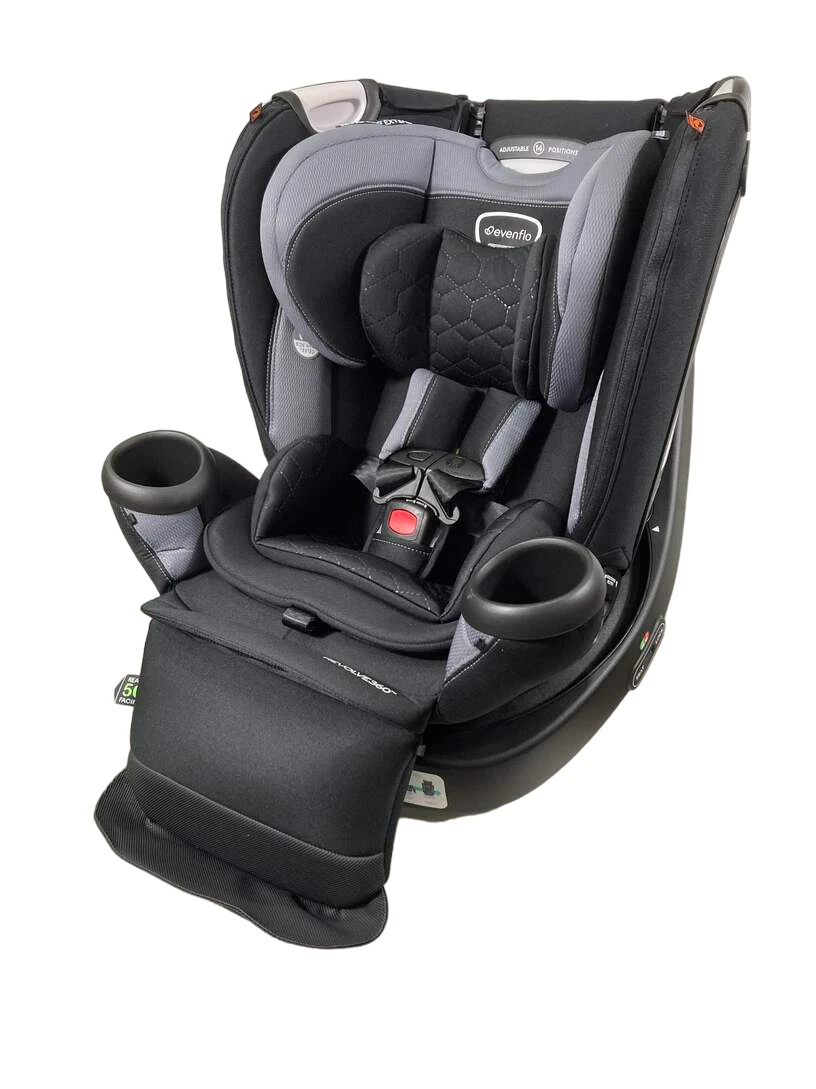 Evenflo Revolve 360 Extend Rotational Convertible Car Seat, Revere Gray, 2023 3 Evenflo Revolve 360 Extend Rotational Convertible Car Seat, Revere Gray, 2023