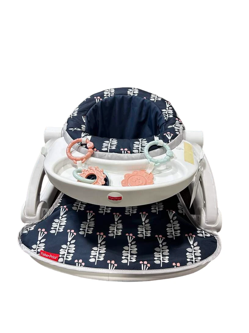 Fisher Price Sit-Me-Up Floor Seat, Navy Garden 3 Fisher Price Sit-Me-Up Floor Seat, Navy Garden
