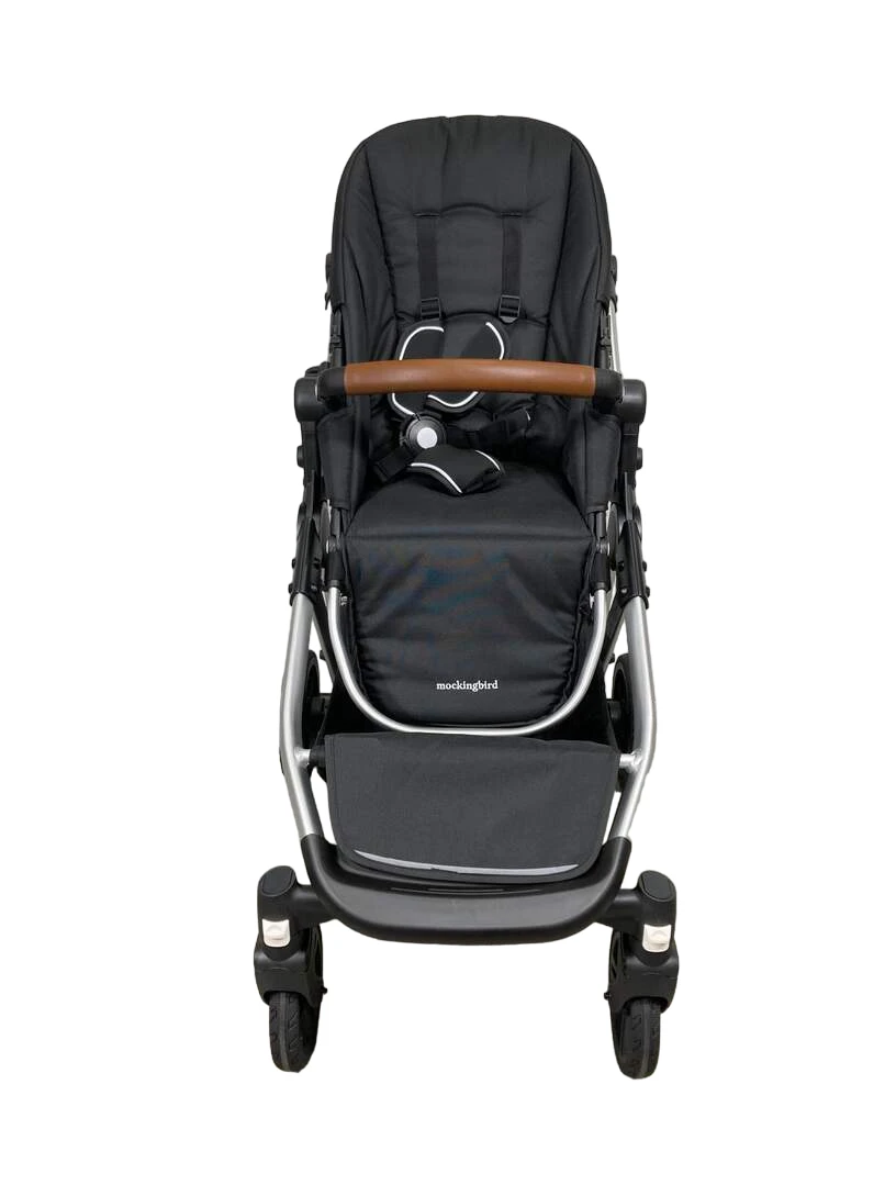 Mockingbird Single To Double 2.0 Stroller, Silver With Penny Leather, 2023 6 Mockingbird Single To Double 2.0 Stroller, Silver With Penny Leather, 2023 - Image 4