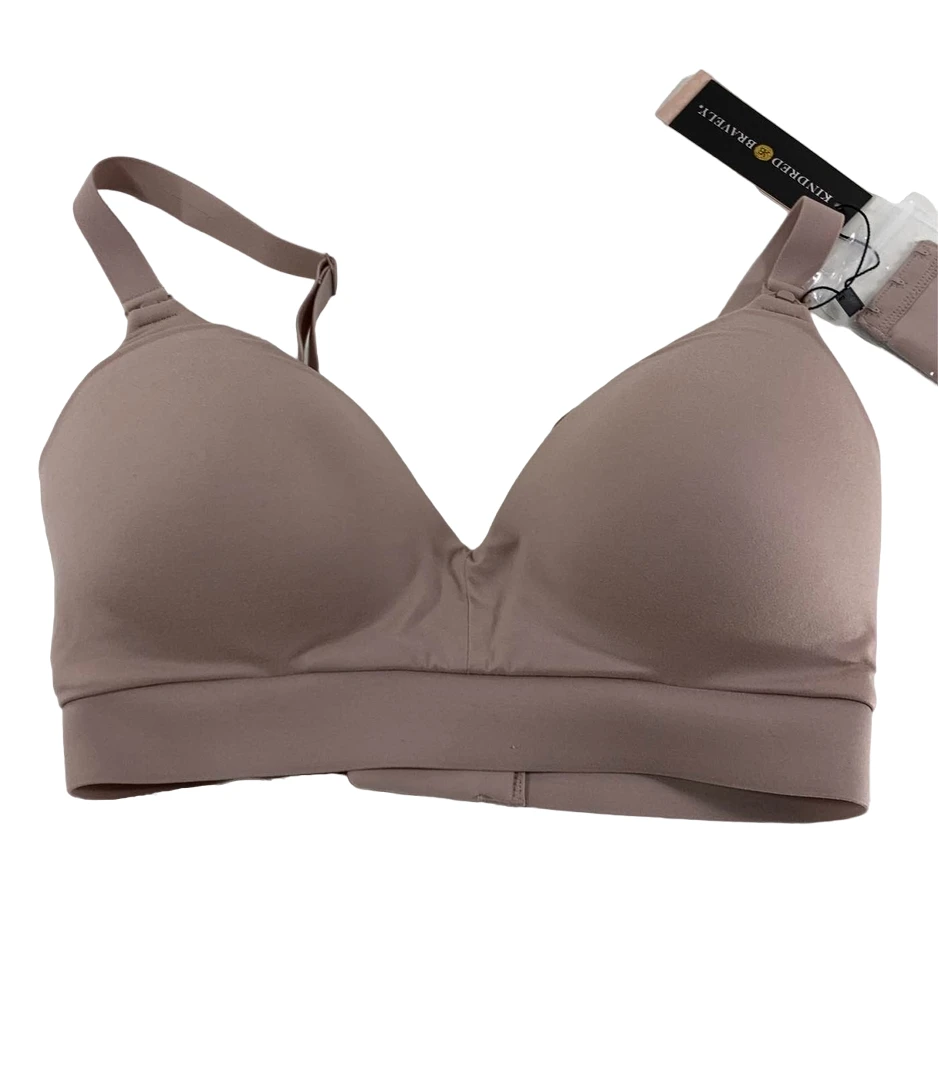 Kindred Bravely Minimalist Hands-free Pumping And Nursing Plunge Bra, Lilac Stone Size S-b 3 Kindred Bravely Minimalist Hands-free Pumping And Nursing Plunge Bra, Lilac Stone Size S-b