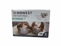 Honest Company Club Box Diapers, Size 3, 68 Count, Cactus Cuties + Skulls