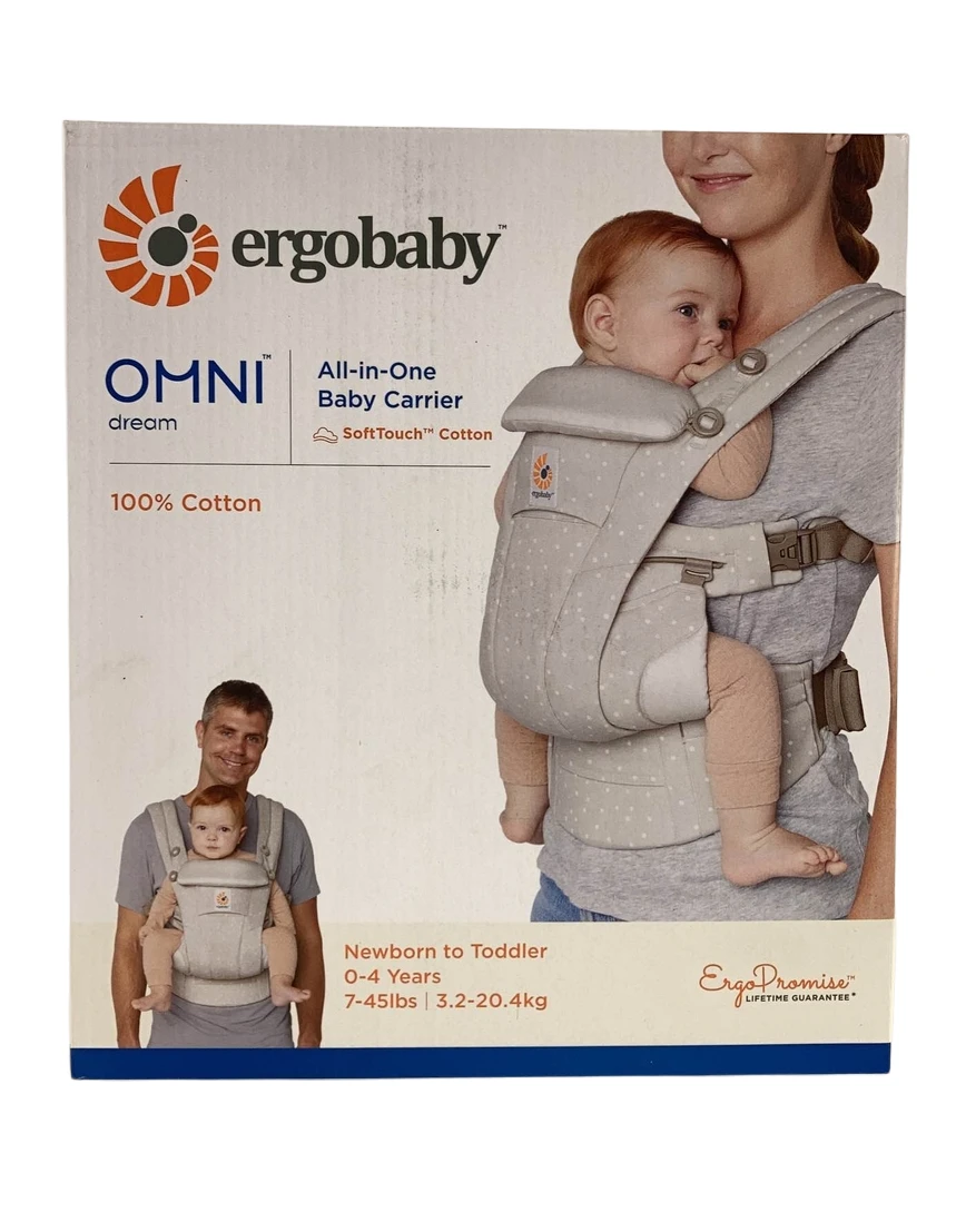 Ergobaby Omni 360 Cotton Baby Carrier, Natural Dots 4 Ergobaby Omni 360 Cotton Baby Carrier, Natural Dots - Image 2