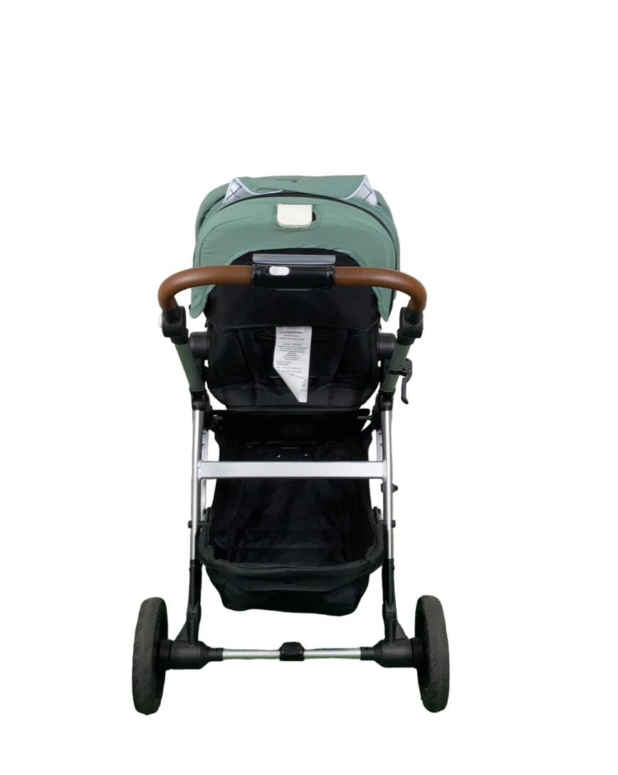 Mockingbird Single 2.0 Stroller, 2023, Silver With Penny Leather, Windowpane, Sage 9 Mockingbird Single 2.0 Stroller, 2023, Silver With Penny Leather, Windowpane, Sage - Image 7