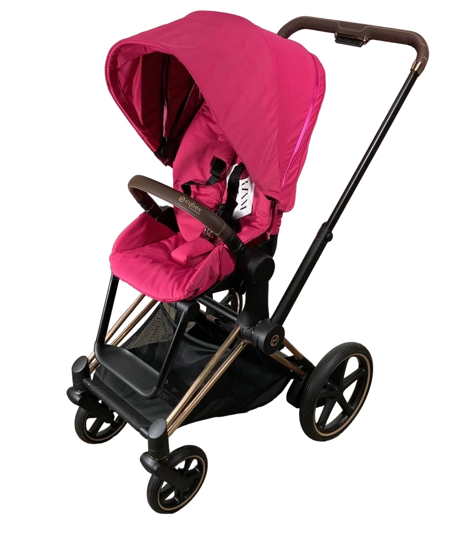 Cybex E-PRIAM Electric Stroller, Rosegold, Fancy Pink/Rose, 2019 3 Cybex E-PRIAM Electric Stroller, Rosegold, Fancy Pink/Rose, 2019