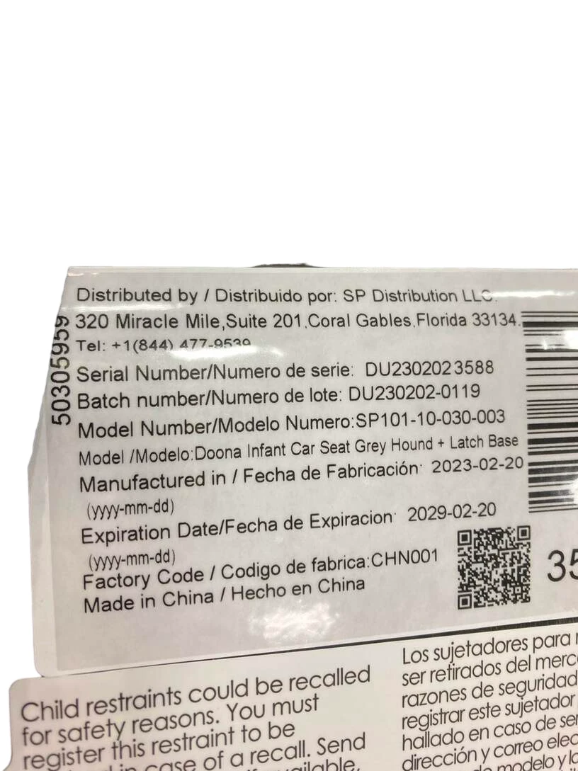Doona Infant Car Seat & Stroller Combo, 2023, Grey Hound 13 Doona Infant Car Seat & Stroller Combo, 2023, Grey Hound - Image 11