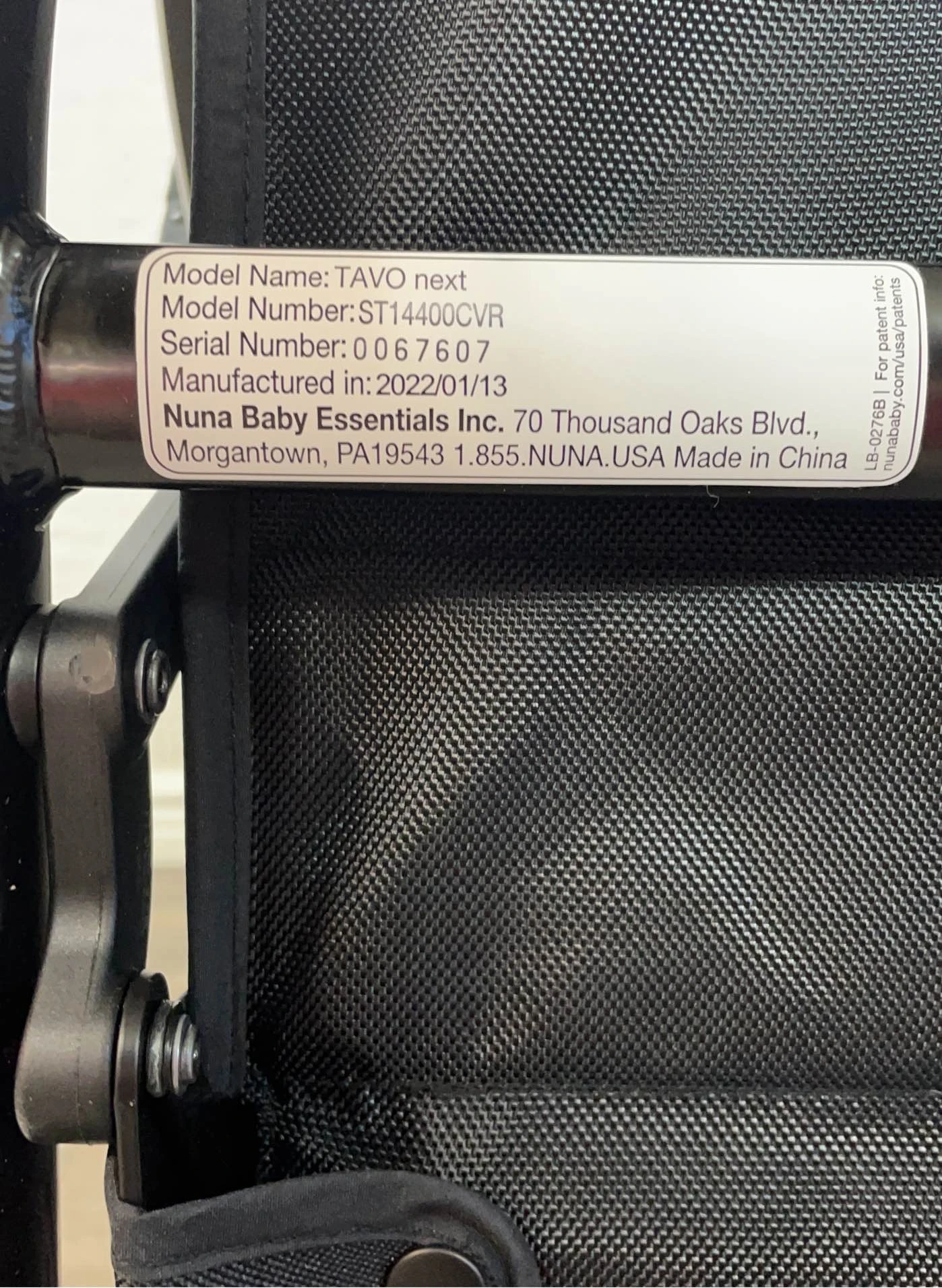 Nuna Tavo Next Stroller, Caviar, 2022 13 Nuna Tavo Next Stroller, Caviar, 2022 - Image 11