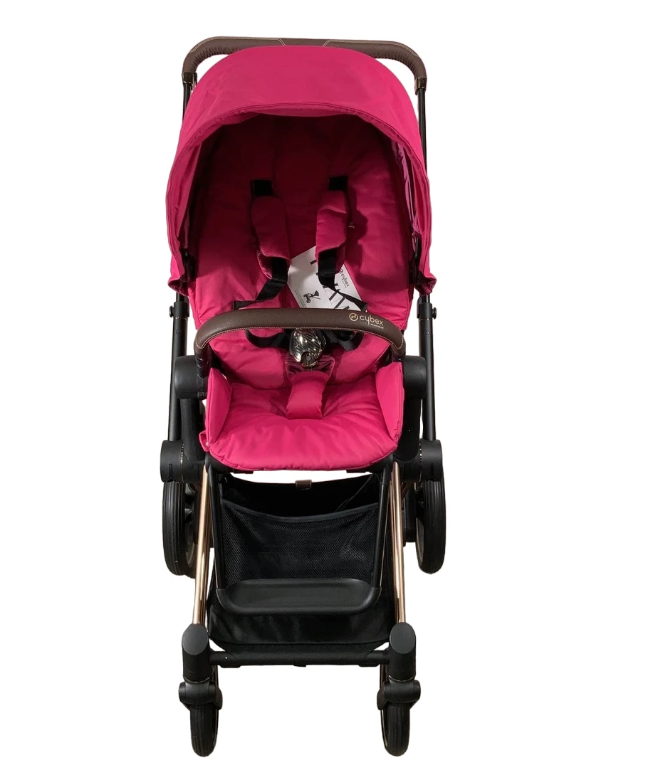 Cybex E-PRIAM Electric Stroller, Rosegold, Fancy Pink/Rose, 2019 6 Cybex E-PRIAM Electric Stroller, Rosegold, Fancy Pink/Rose, 2019 - Image 4