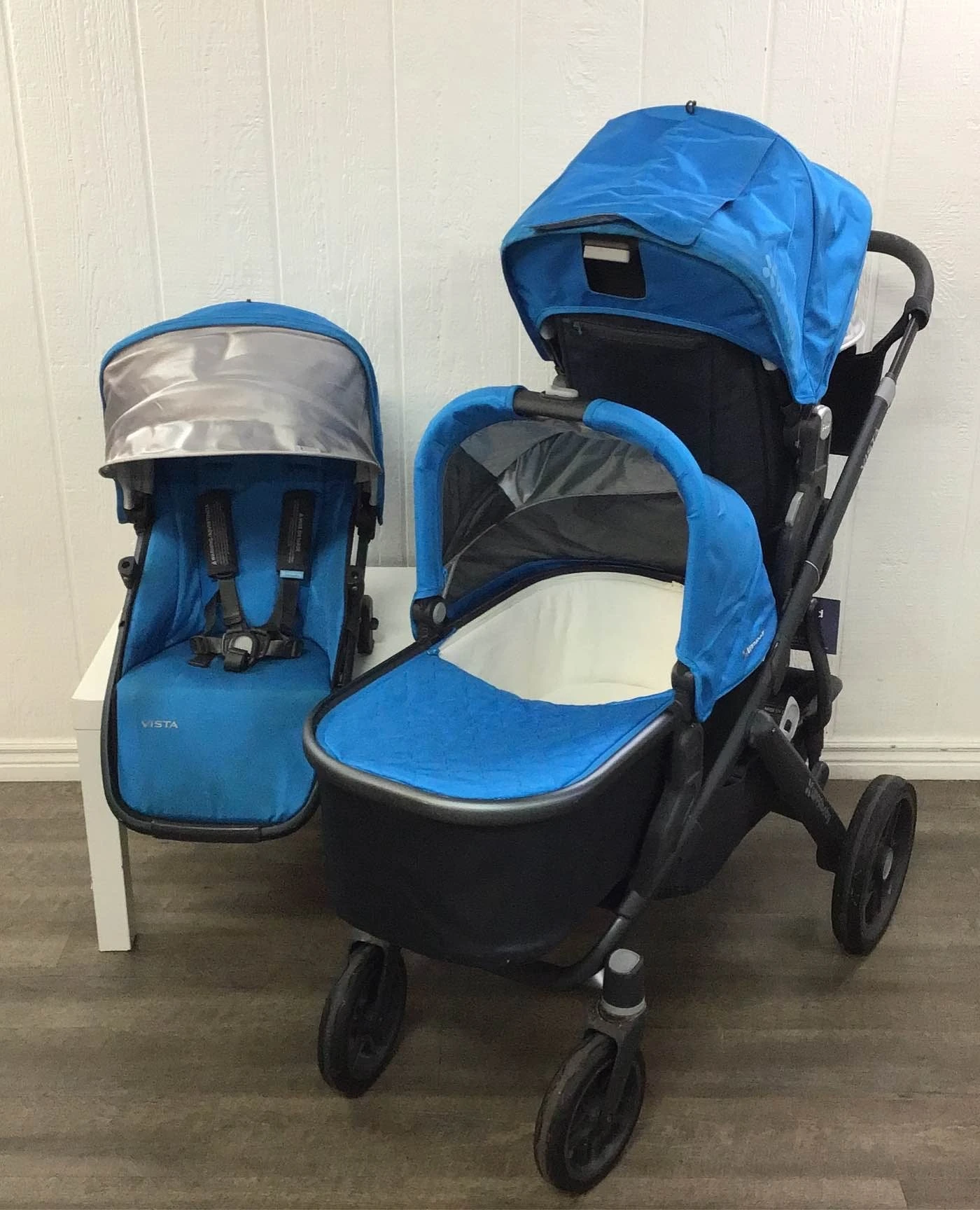 UPPAbaby VISTA Double Stroller, 2014/2015, Georgie (Marine Blue) 3 UPPAbaby VISTA Double Stroller, 2014/2015, Georgie (Marine Blue)