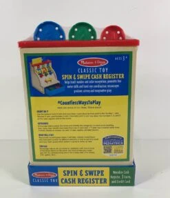 Melissa & Doug Spin And Swipe Wooden Cash Register 10 Melissa & Doug Spin And Swipe Wooden Cash Register -Kindly Baby Shop 53cc942bbc0c030efad429829d5695da