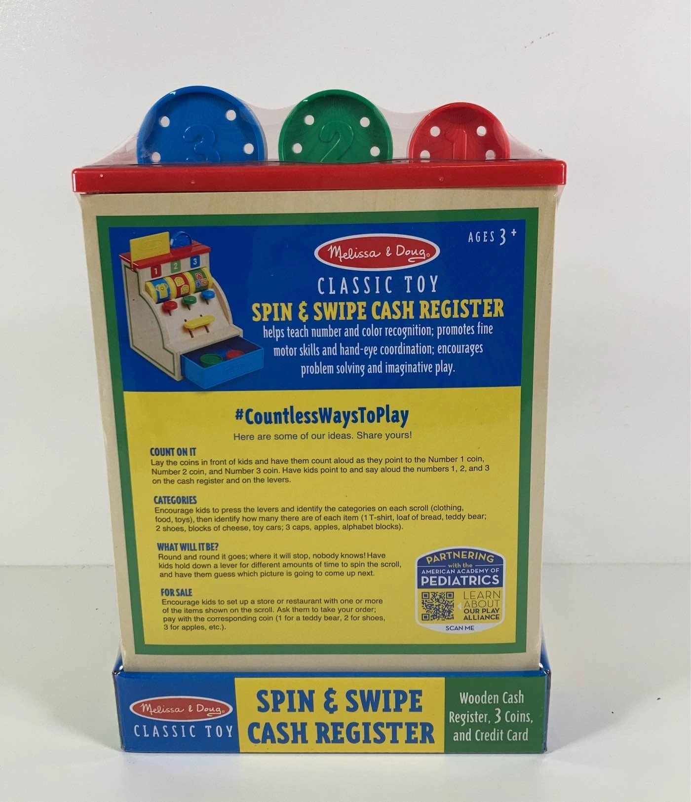 Melissa & Doug Spin And Swipe Wooden Cash Register 5 Melissa & Doug Spin And Swipe Wooden Cash Register - Image 3