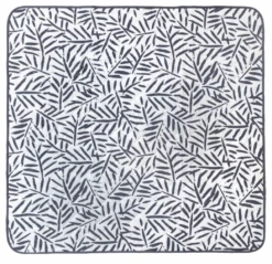 Toddlekind Waterproof Mat, Ocean Leaves, Charcoal