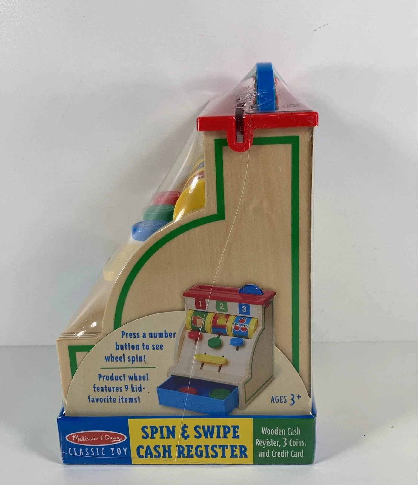 Melissa & Doug Spin And Swipe Wooden Cash Register 6 Melissa & Doug Spin And Swipe Wooden Cash Register - Image 4