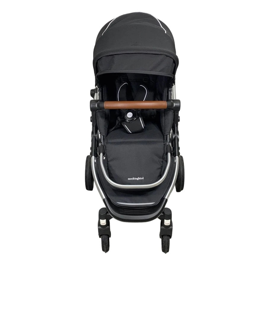 Mockingbird Single 2.0 Stroller, Silver With Penny Leather, Windowpane, Black, 2023 6 Mockingbird Single 2.0 Stroller, Silver With Penny Leather, Windowpane, Black, 2023 - Image 4