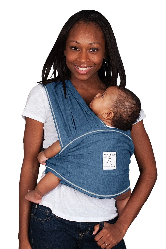Baby K'tan Baby Carrier, Extra Small, Denim, Cotton 3 Baby K'tan Baby Carrier, Extra Small, Denim, Cotton