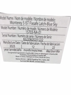 Diono Monterey 5iST FixSafe Booster Seat, Blue Sky, 2023 13 Diono Monterey 5iST FixSafe Booster Seat, Blue Sky, 2023 -Kindly Baby Shop 5c140a92 e237 417b 8c12 016e18f26f83