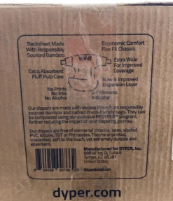 DYPER Bamboo Overnight Diaper, Large, 144 Count -Kindly Baby Shop 5c7460e3 cb9b 4819 8553 9464d6412ebe