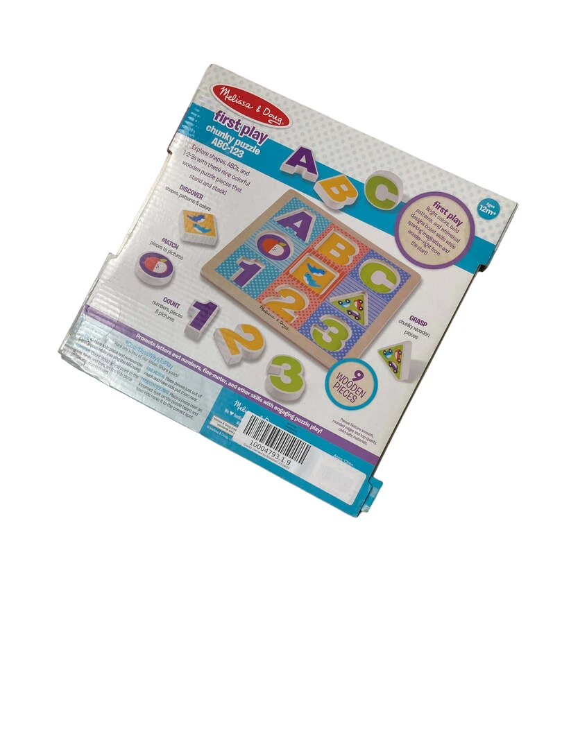 Melissa & Doug Chunky Puzzle, Alphabet, 9 5 Melissa & Doug Chunky Puzzle, Alphabet, 9 - Image 3