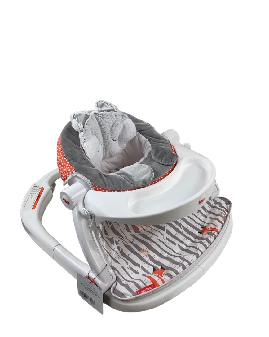 Fisher Price Premium Sit-Me-Up Floor Seat With Tray, Fox 4 Fisher Price Premium Sit-Me-Up Floor Seat With Tray, Fox - Image 2