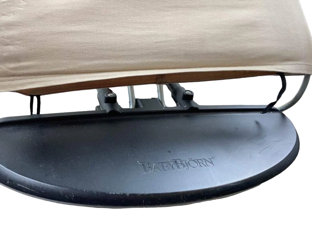 BabyBjorn Bouncer Balance, Black Frame, Cotton, Beige/Grey 12 BabyBjorn Bouncer Balance, Black Frame, Cotton, Beige/Grey - Image 10