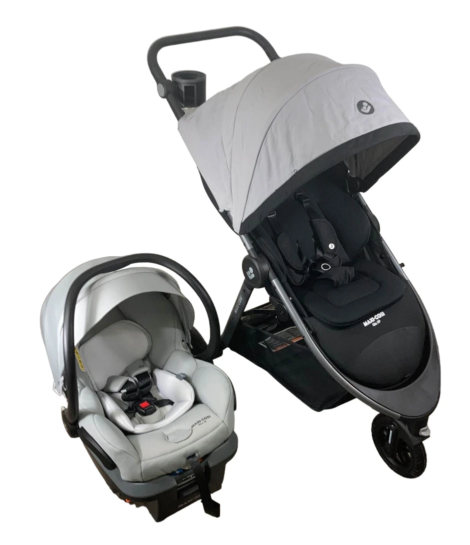 Maxi-Cosi Gia XP 3-Wheel Travel System With Mico XP Car Seat, Midnight Moon, 2022 3 Maxi-Cosi Gia XP 3-Wheel Travel System With Mico XP Car Seat, Midnight Moon, 2022