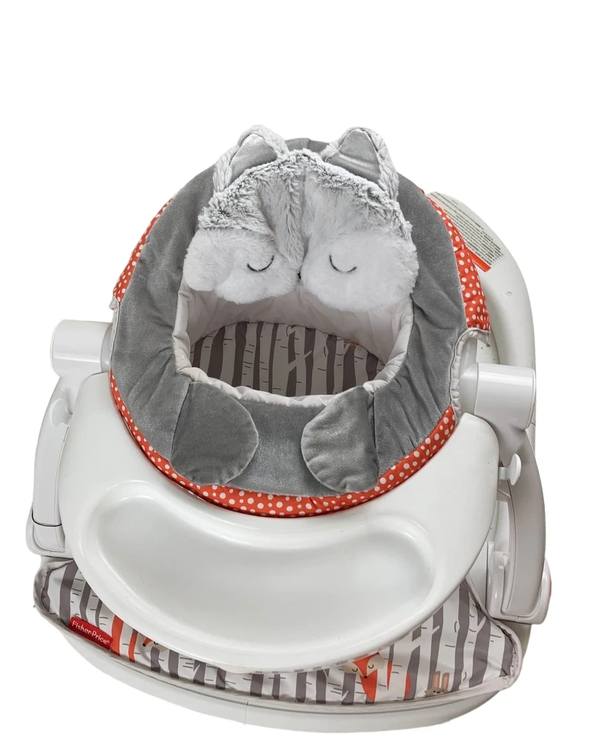 Fisher Price Premium Sit-Me-Up Floor Seat With Tray, Fox 3 Fisher Price Premium Sit-Me-Up Floor Seat With Tray, Fox