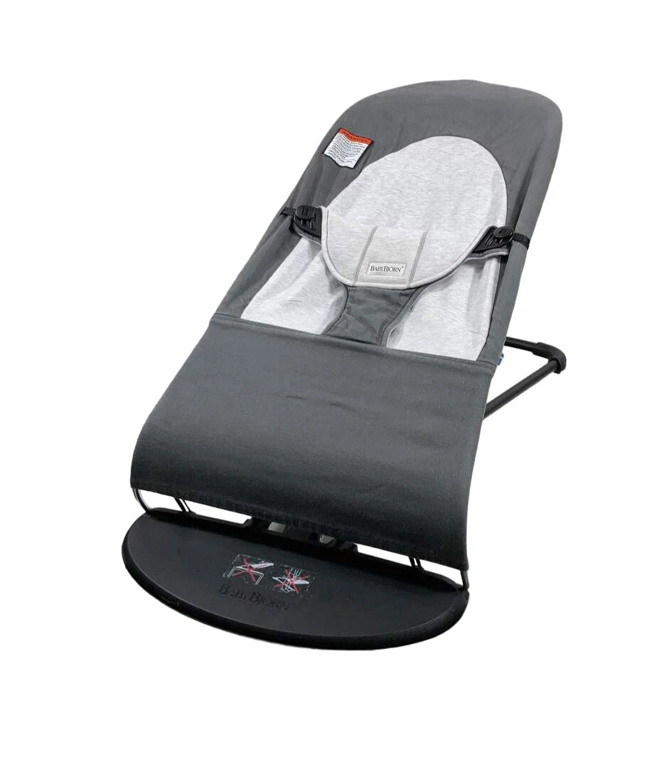 BabyBjorn Bouncer Balance, Dark Grey/Grey, Light Gray Frame, Cotton 3 BabyBjorn Bouncer Balance, Dark Grey/Grey, Light Gray Frame, Cotton