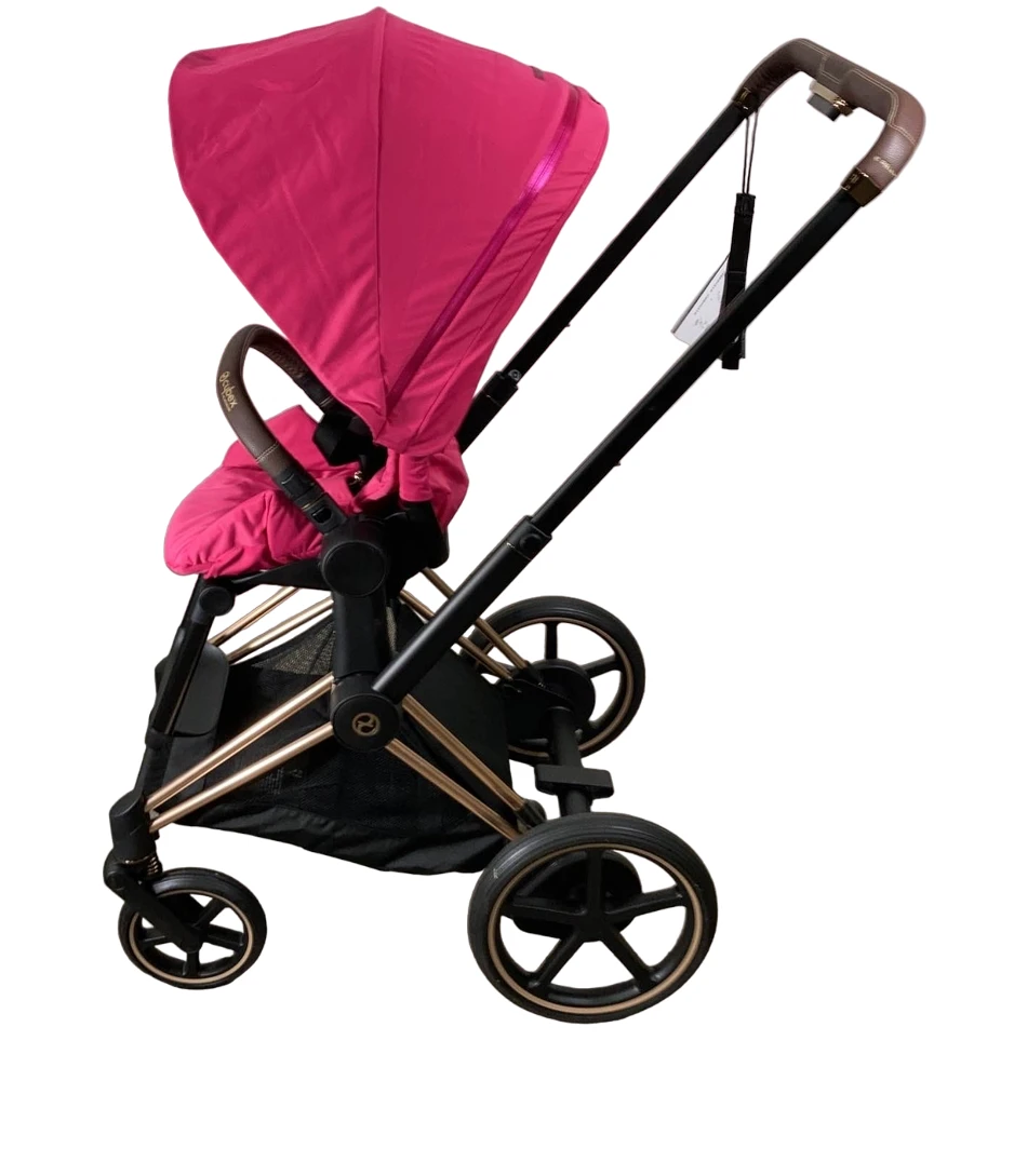 Cybex E-PRIAM Electric Stroller, Rosegold, Fancy Pink/Rose, 2019 5 Cybex E-PRIAM Electric Stroller, Rosegold, Fancy Pink/Rose, 2019 - Image 3