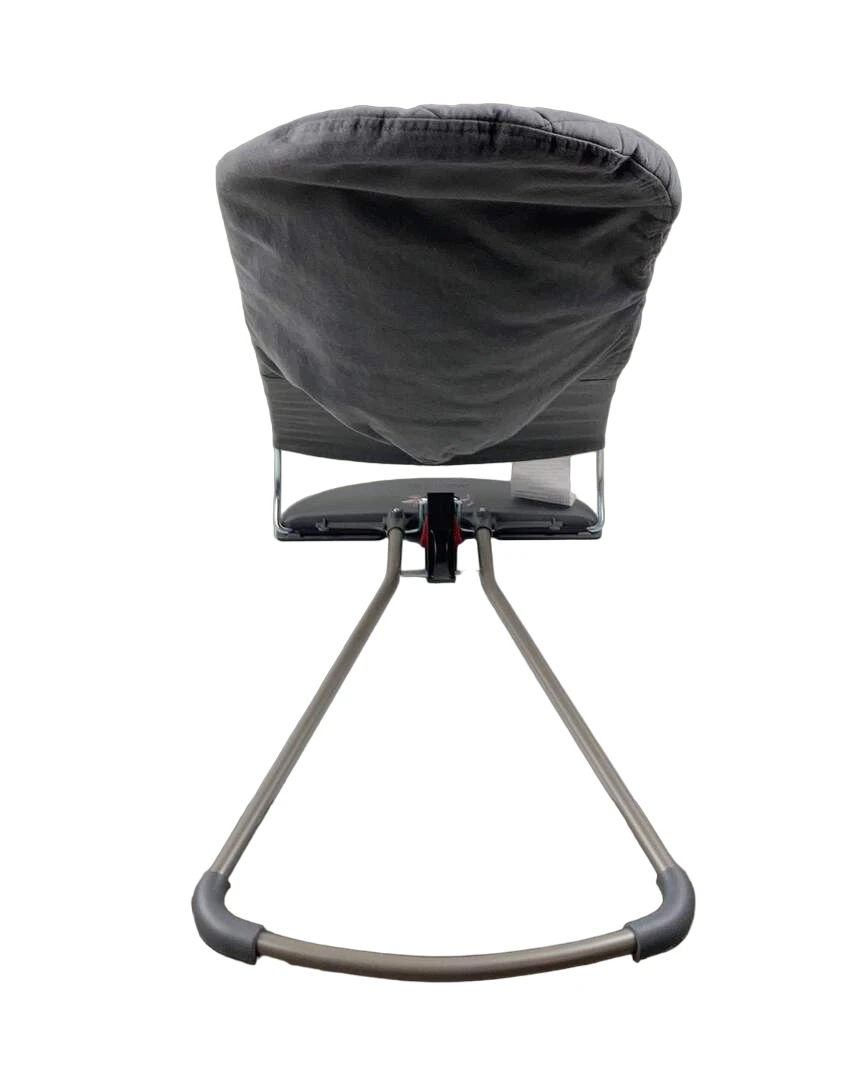 BabyBjorn Bouncer Bliss, Dark Gray Frame, Anthracite Cotton Classic Quilt 7 BabyBjorn Bouncer Bliss, Dark Gray Frame, Anthracite Cotton Classic Quilt - Image 5