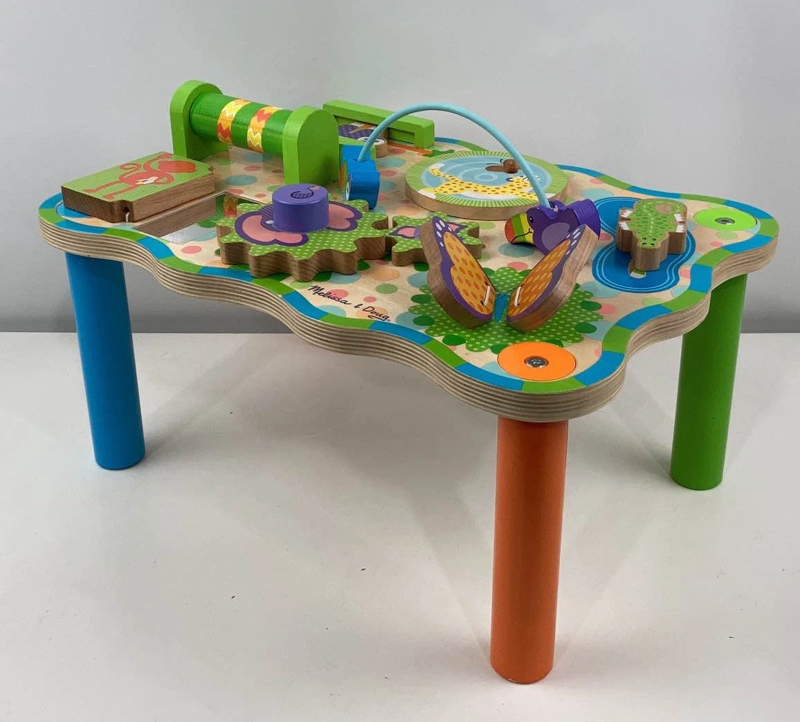 Melissa & Doug Jungle Wooden Activity Table 3 Melissa & Doug Jungle Wooden Activity Table