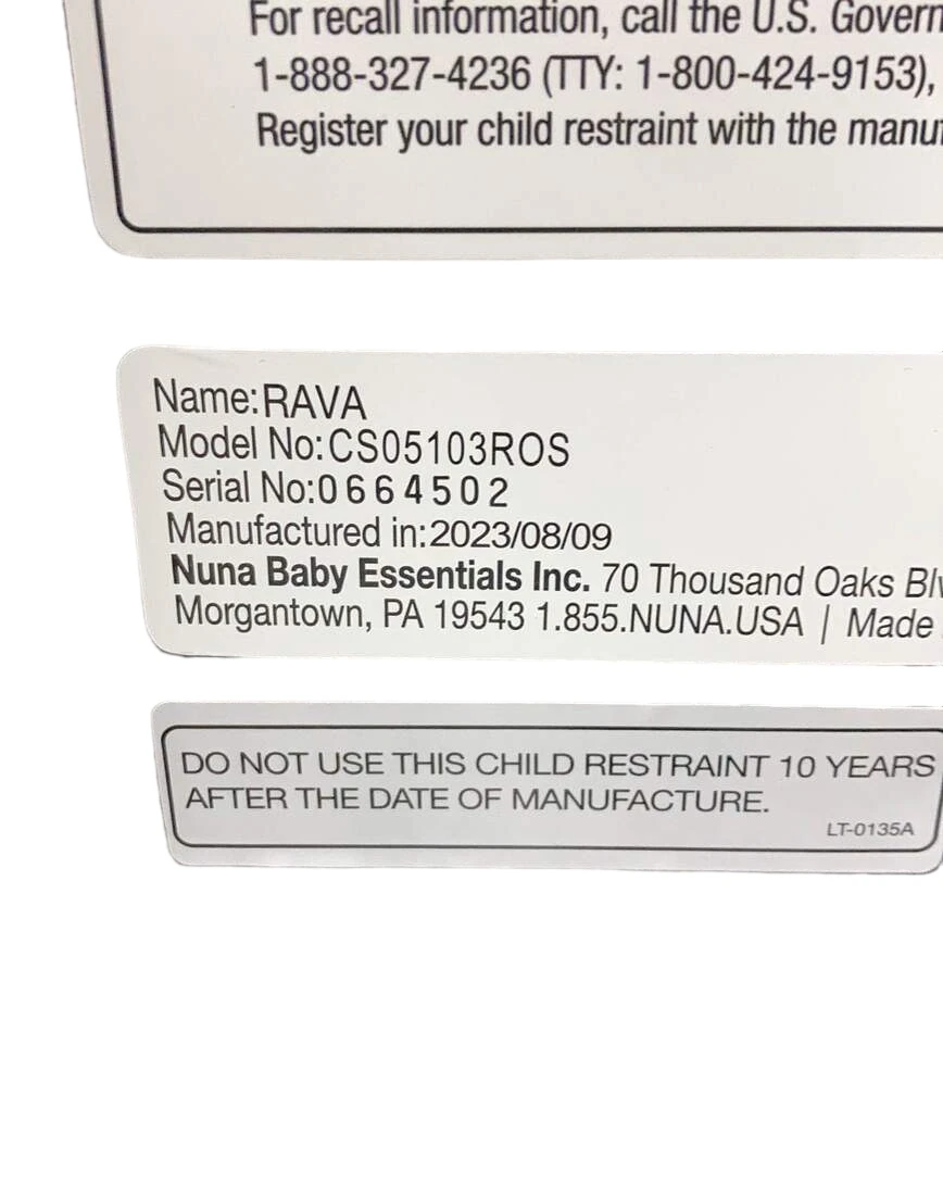 Nuna RAVA Convertible Car Seat, Rose, 2023 6 Nuna RAVA Convertible Car Seat, Rose, 2023 - Image 4