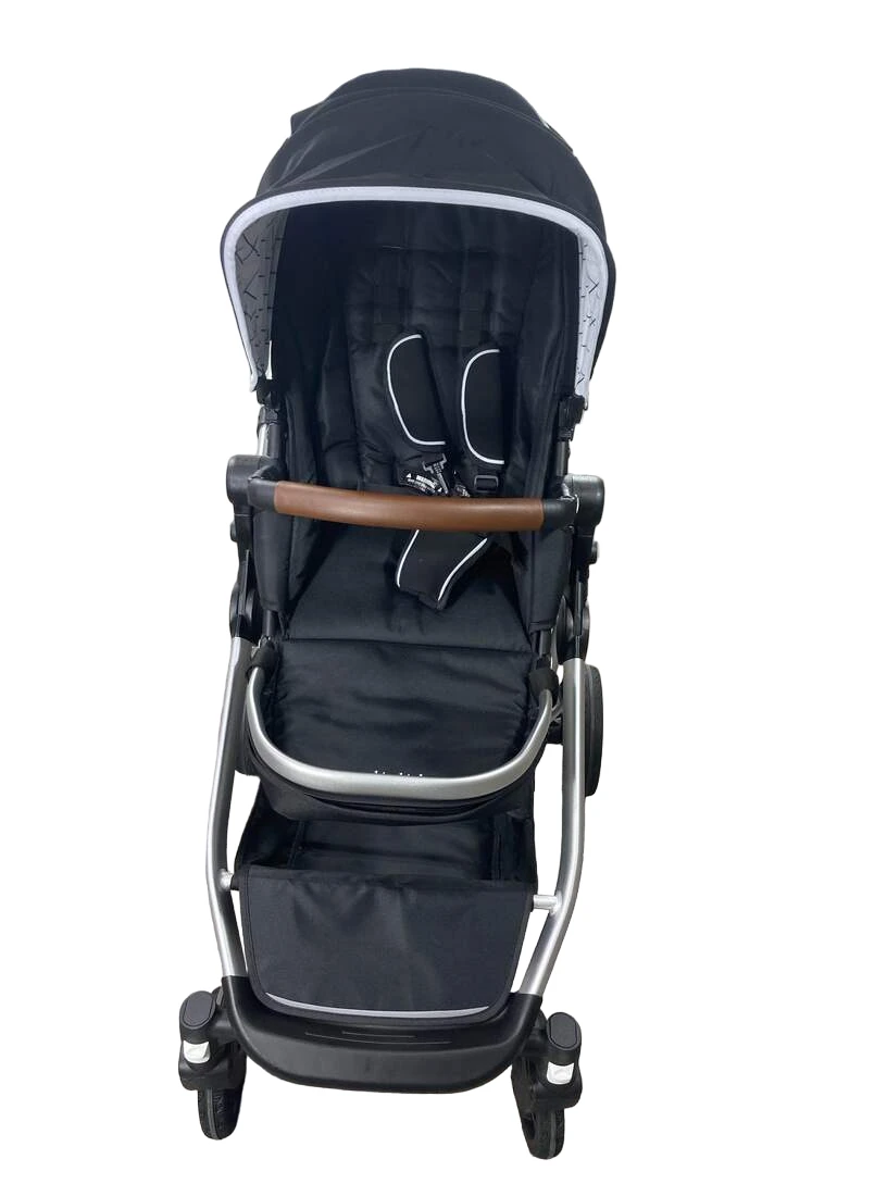Mockingbird Double Stroller, 2022, Black, Windowpane Frame, Silver With Penny Leather 4 Mockingbird Double Stroller, 2022, Black, Windowpane Frame, Silver With Penny Leather - Image 2