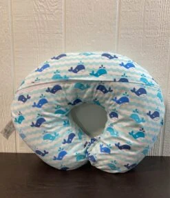 Boppy Luxe Nursing Pillow, Whale Watch Blue -Kindly Baby Shop 89f108b959b2a44d8743cecaa24a27c0