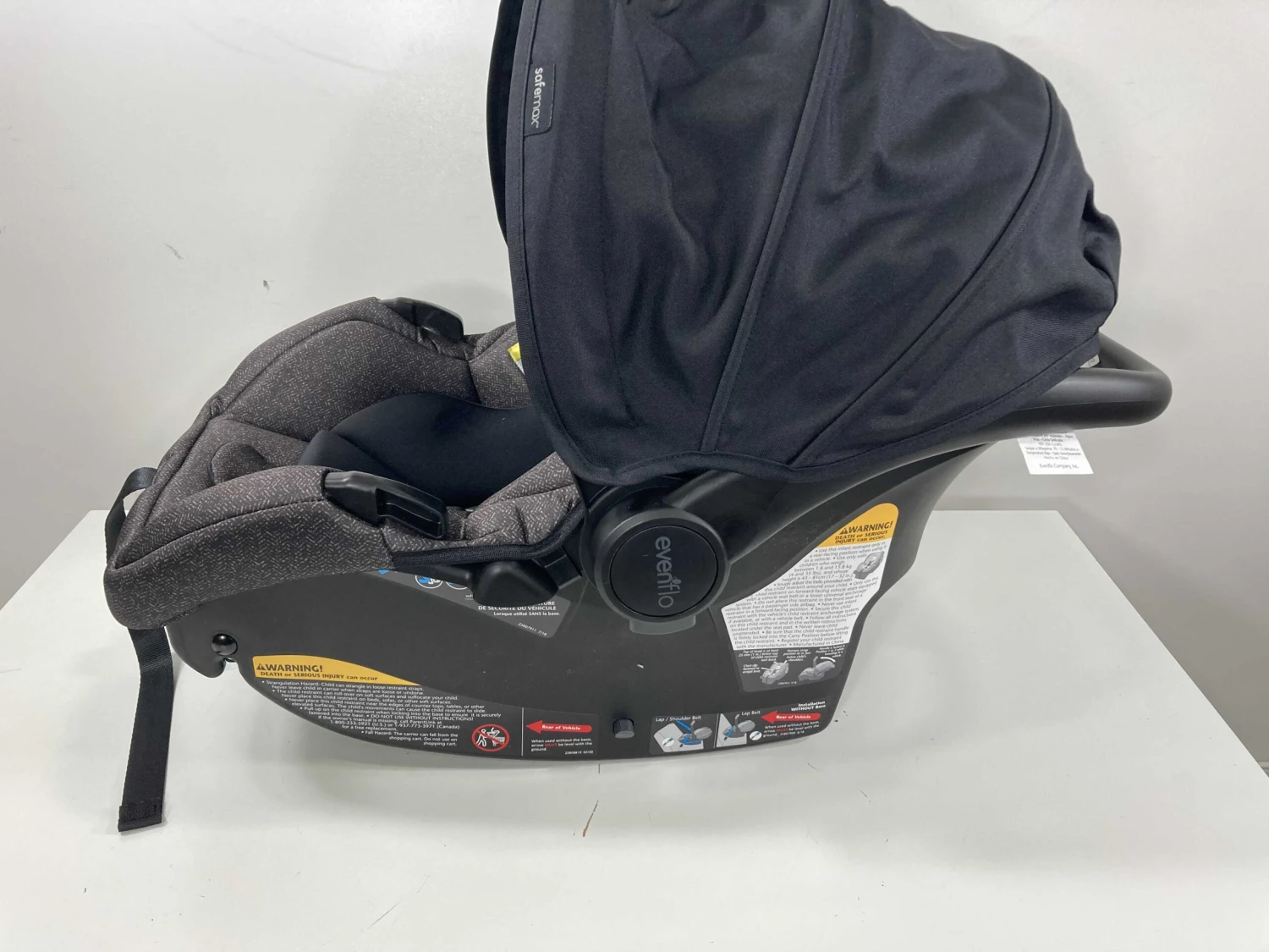 Evenflo Pivot Modular Travel System Stroller, 2021, Casual Grey 10 Evenflo Pivot Modular Travel System Stroller, 2021, Casual Grey - Image 8