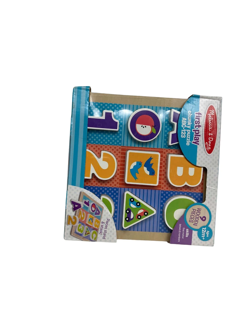 Melissa & Doug Chunky Puzzle, Alphabet, 9 6 Melissa & Doug Chunky Puzzle, Alphabet, 9 - Image 4