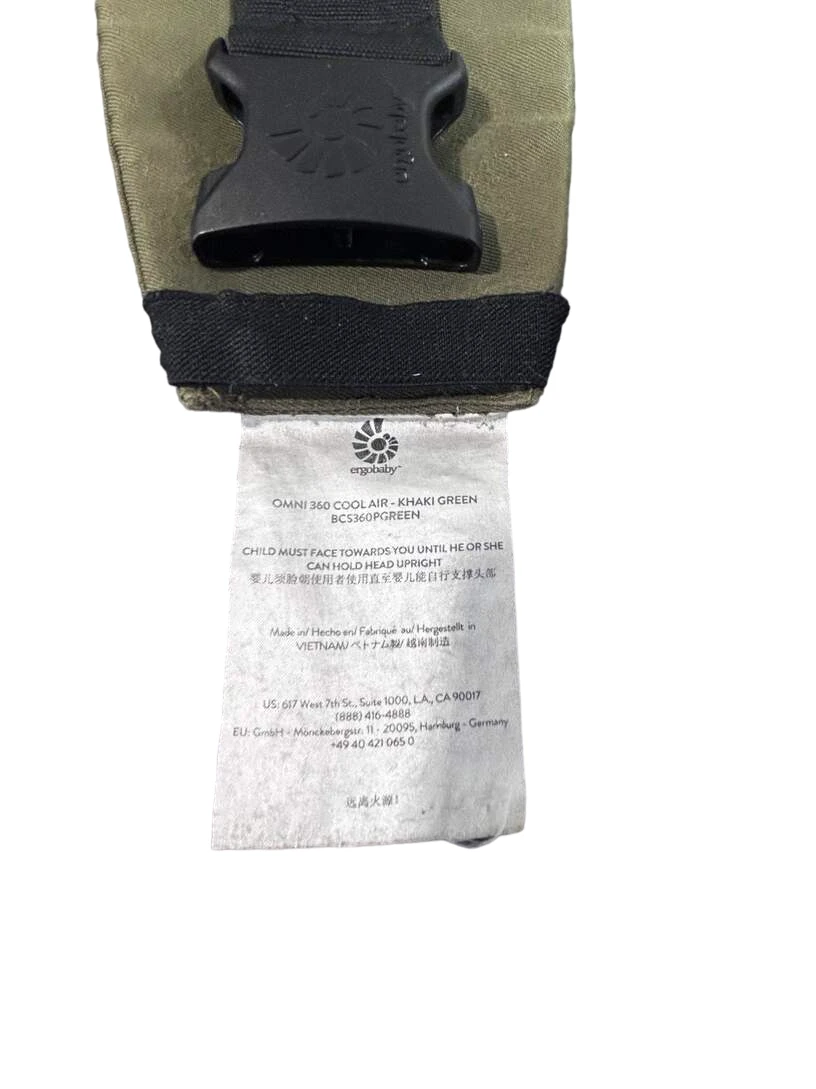 Ergobaby Omni 360 Cool Air Mesh Baby Carrier, Khaki Green 8 Ergobaby Omni 360 Cool Air Mesh Baby Carrier, Khaki Green - Image 6