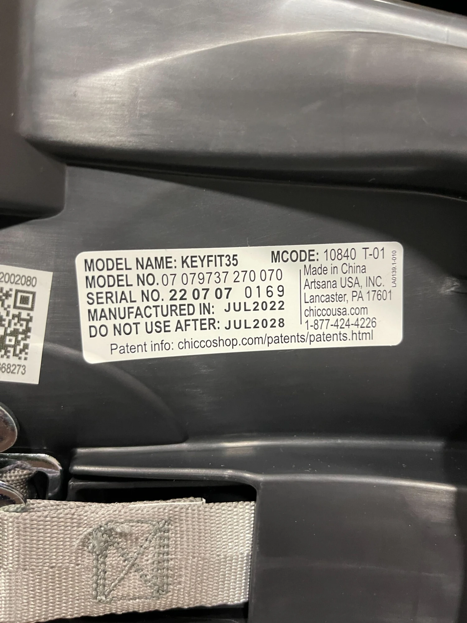 Chicco KeyFit 35 Zip ClearTex Infant Car Seat, 2022 14 Chicco KeyFit 35 Zip ClearTex Infant Car Seat, 2022 - Image 12