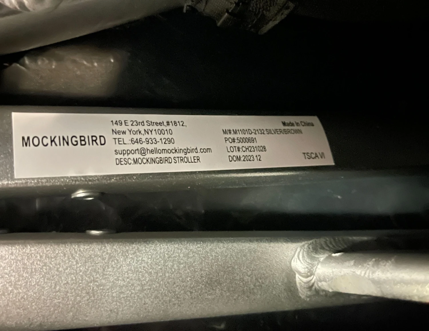 Mockingbird Single 2.0 Stroller, Silver With Penny Leather, Windowpane, Black, 2023 15 Mockingbird Single 2.0 Stroller, Silver With Penny Leather, Windowpane, Black, 2023 - Image 13