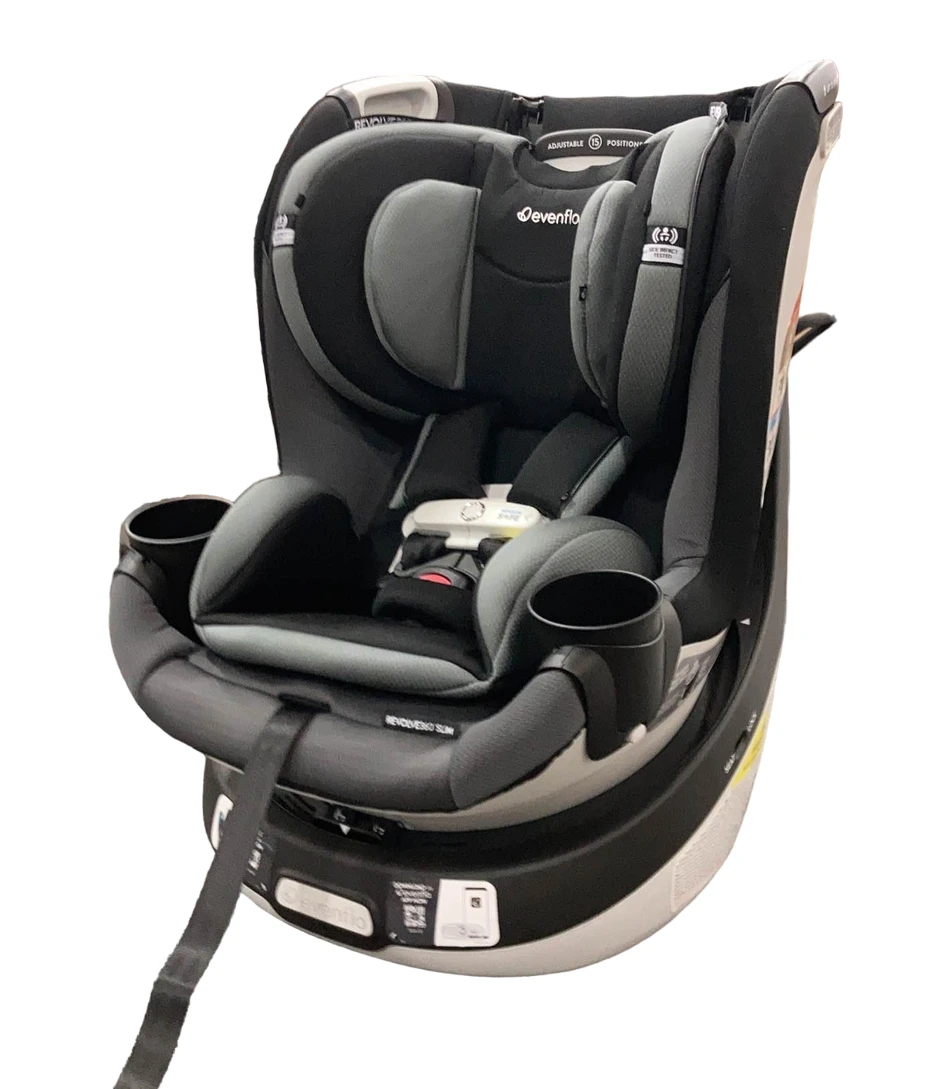 Evenflo Gold Revolve 360 Slim 2-in-1 Rotational Car Seat With SensorSafe, 2023, Obsidian Black 3 Evenflo Gold Revolve 360 Slim 2-in-1 Rotational Car Seat With SensorSafe, 2023, Obsidian Black